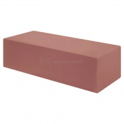 Кирпич лицевой силикатный «Красный Лосось» полнотелый утолщенный