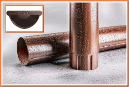 Труба водосточная Nika D100 RR-32 Темно-Коричневый