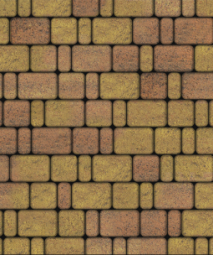 Тротуарная плитка Поревит Классико Саванна 60 мм 3 камня