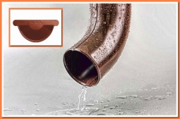 Колено сливное Nika RAL8004 Медно-коричневый