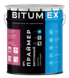 Праймер битумный Bitumex быстросохнущий, 18л