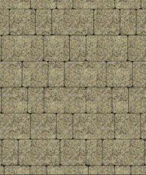 Тротуарная плитка Поревит Старый город Гранит Желтый с черным 40 мм 3 плиты