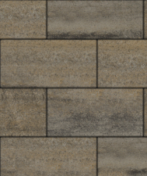 Тротуарная плитка Поревит Прямоугольник Базальт 600х300х80 мм