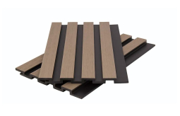 Стеновая панель брусковая двухцветная Nusadua 3D CO-EX 13х177х3600 мм Snow mix