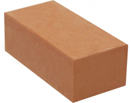 Кирпич лицевой силикатный Оранжевый полнотелый утолщенный
