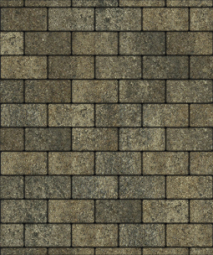 Тротуарная плитка Поревит Прямоугольник Гранит Старый замок 200х100х40 мм