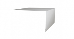 Планка откосная простая Первая Кровельная 75х200 (полиэстер) 2м белый