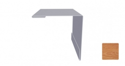 Угол наружный Первая Кровельная 75х75 (декоративно-полимерное покрытие) 2м золотой орех