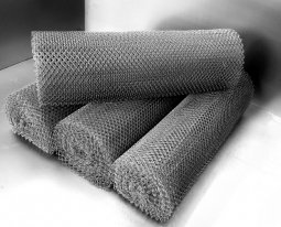 Сетка рабица d=1,8 мм, ячейка 35x35 мм, 1,5х10,0 м оцинкованная