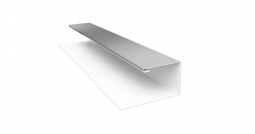 Планка завершающая сложная Первая Кровельная «Брус» (полиэстер) 2м белый