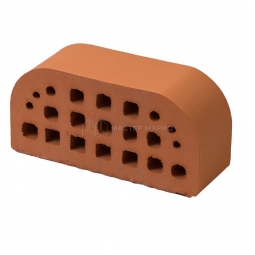 Кирпич фасонный керамический «Абрикос» пустотелый утолщенный профиль 2Б