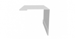 Угол наружный Первая Кровельная 50х50 (полиэстер) 3м белый