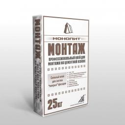 Клей Монолит Монтаж на цементной основе для гипсокартона, систем 
