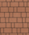 Тротуарная плитка Поревит Старый город Оранжевый, 80 мм 3 плиты