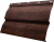 Сайдинг металлический Grand Line Корабельная доска Принт Элит с пленкой Бразильская вишня TwinColor