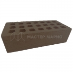 Кирпич лицевой керамический Коричневый «Рельеф» пустотелый одинарный М125