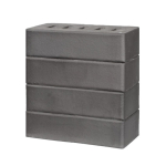 Кирпич лицевой керамический «Графитовый» полнотелый одинарный, пустотность 13%