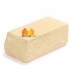 Кирпич силикатный лицевой «Желтый» рустированный полнотелый утолщенный М-175 (Угловой)