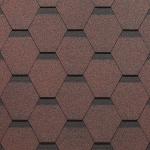 Гибкая черепица Docke Standard Сота красный