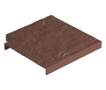 Угловая накладка для бордюра Docke Земляной