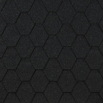 Гибкая черепица Docke Eurasia Шестигранник черный