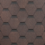 Гибкая черепица Docke Standard Сота коричневый